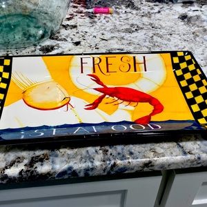 Fresh Seafood Platter. Decorative platter to hang or serve with.